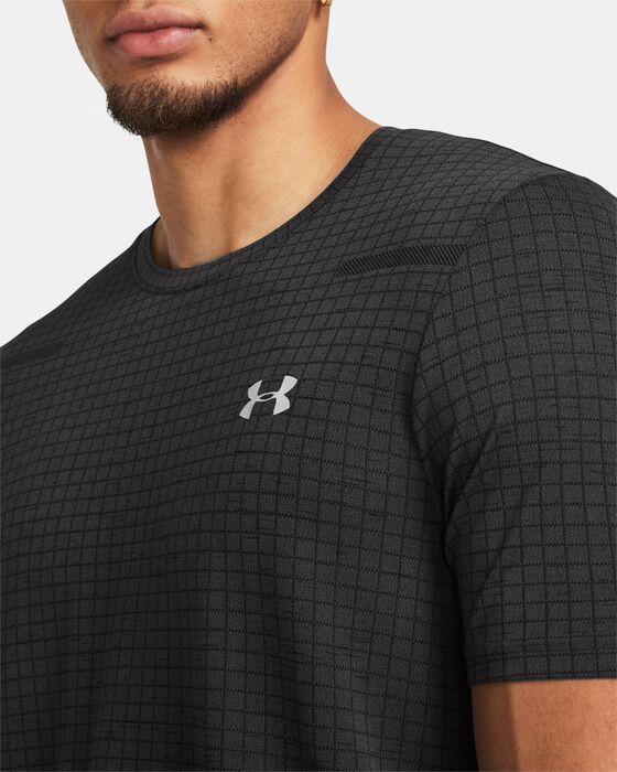 Men's UA Seamless Grid Short Sleeve image number 3