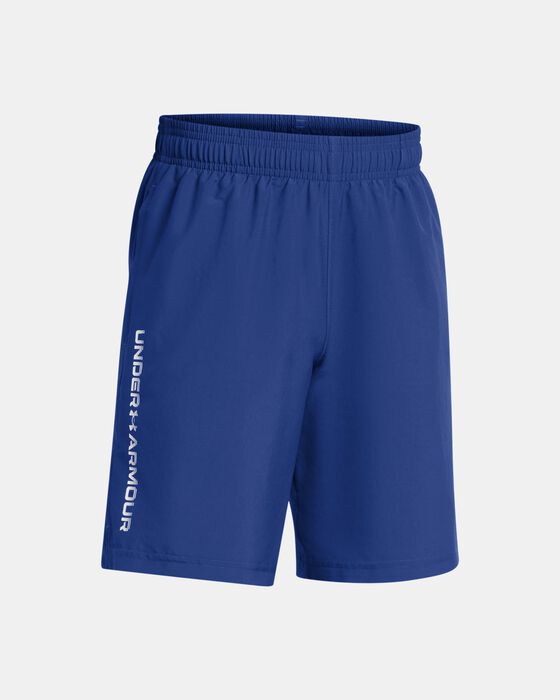 Boys' UA Woven Wordmark Shorts image number 2