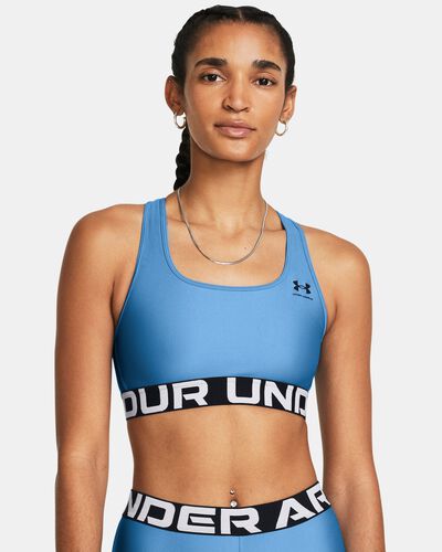 Women's HeatGear® Armour Mid Branded Sports Bra