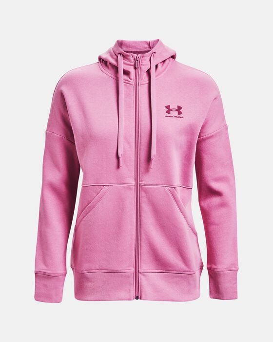 Women's UA Rival Fleece Full Zip Hoodie image number 5