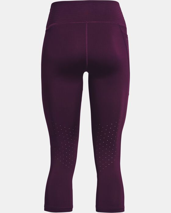 Women's UA RUSH™ No-Slip Waistband Tonal Capris image number 6