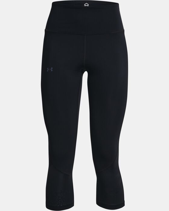 Women's UA RUSH™ No-Slip Waistband Tonal Capris image number 5